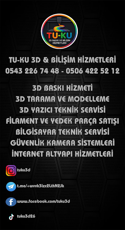 TU-KU 3D BİLİŞİM — Eskişehir 3D Baskı